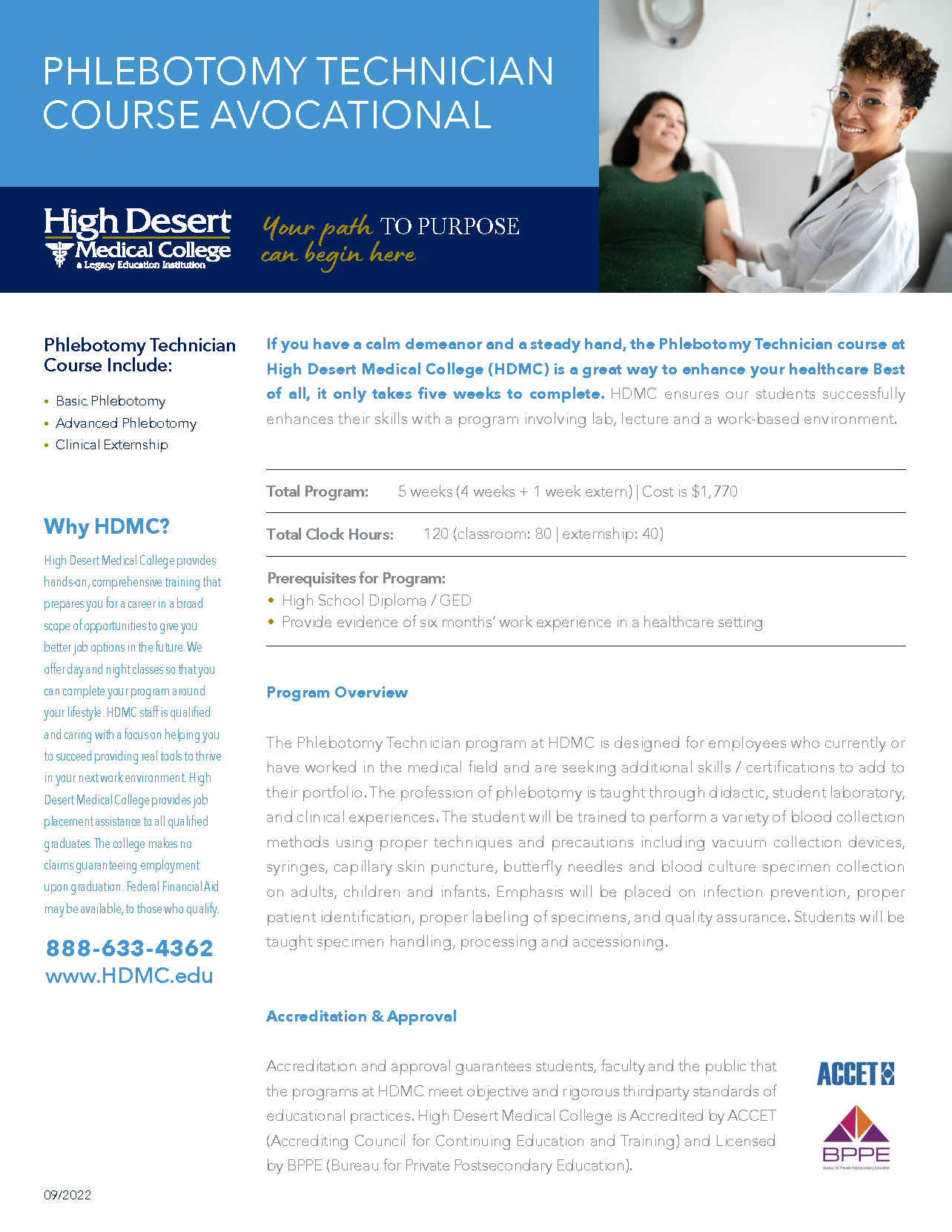 Phlebotomy Technician College & Training School LancasterBakersfield